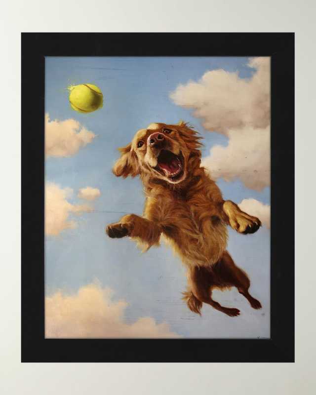 "Fetch" Framed Print by Lucia Heffernan